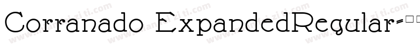 Corranado ExpandedRegular字体转换